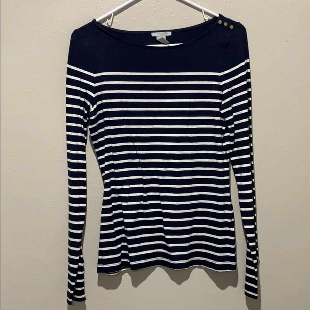 H&M striped long sleeve shirt